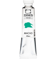 Краска масляная художественная Малевичъ кобальт зелёный светлый в тубе 40 мл