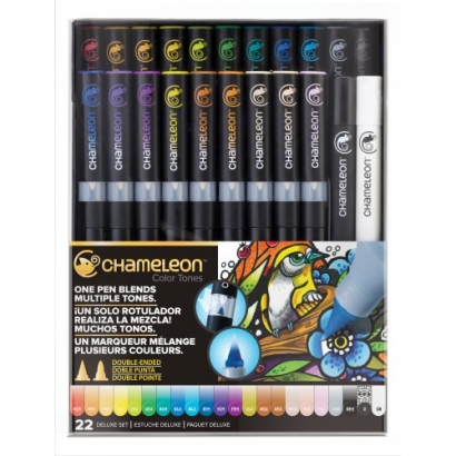 Набор маркеров Хамелеон Chameleon Color Tone Pens 22 маркера в фирменном кейсе