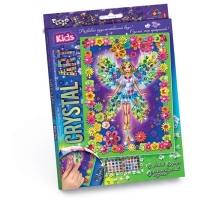 Аппликация-картина из кристаллов Danko toys "Самоклеящиеся кристаллы. Crystal Art. Фея"