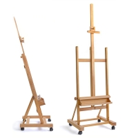 Мольберт студийный станковый Cappelletto CS-200 из бука итальянский на колёсиках