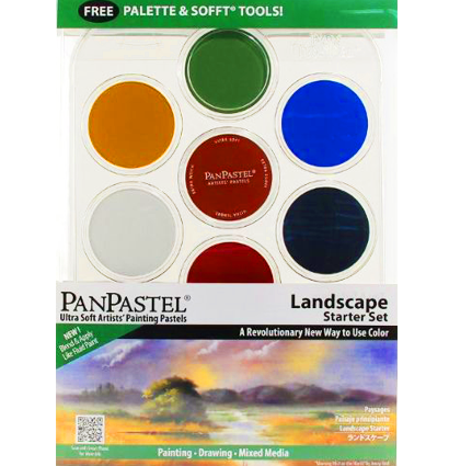PanPastel Colors большой набор ультрамягкой пастели "Пейзаж" 7 цветов в контейнерах по 9 мл