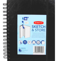Скетчбук Derwent Sketch&Store на пружине пейзаж А5 / 56 листов / 165 гм