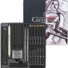 Набор карандашей и материалов для графики Cretacolor Black Box в пенале купить в магазине Альберт Мольберт с доставкой по всему миру