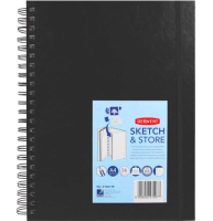 Скетчбук Derwent Sketch&Store на пружине пейзаж А4 / 56 листов / 165 гм