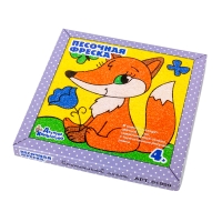 Фреска-картина из песка Десятое королевство "Мечтательный лисенок", картонная коробка