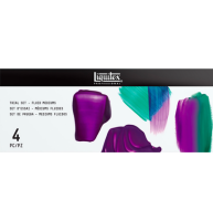 Набор медиумов для акрила Liquitex Trial Set Medium 4 разных вида во флаконах 59 мл