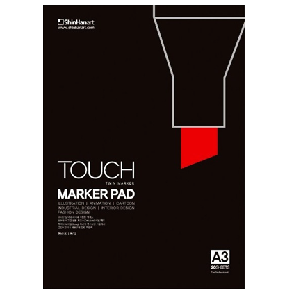 Альбом Touch Marker Pad с пропиткой для маркеров A3 / 20 листов / 75 гм