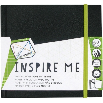Скетчбук для маркеров Derwent Inspire Me 14x14см / 80 листов / 120 гм
