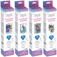 Алмазная мозаика Origami "Алмазные узоры. Яркие краски", 30*40см, ассорти, европодвес