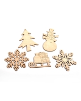 Набор заготовок для декорирования Новогодний Timberlicious 8-11 см