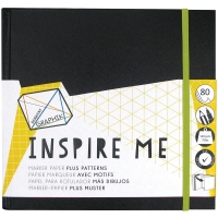 Скетчбук для маркеров Derwent Inspire Me 20x20см / 80 листов / 120 гм