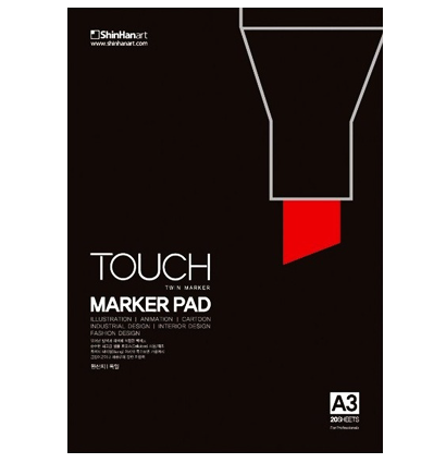 Альбом Touch Marker Pad с пропиткой для маркеров A5 / 20 листов / 75 гм