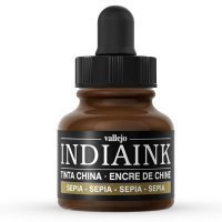 Чернила индийские Vallejo India Ink для каллиграфии Сепия 323 30 мл