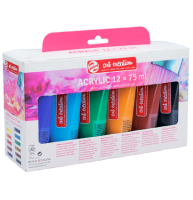Акриловые краски Art Creation Royal Talens набор 12 цветов в тубах 75 мл