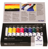Набор масляных красок Van Gogh 10 цветов в тубах по 20 мл в картонном кейсе