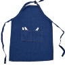 Фартук для художника джинсовый Малевичъ с карманом для красок синий купить в художественном магазине Альберт Мольберт с доставкой по всему миру