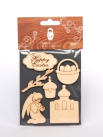 Набор заготовок для декорирования Easter 2 фанера Timberlicious 10х14 см