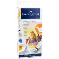 Акварельные краски Faber-Castell Watercolours 12 цветов в тубах по 9 мл