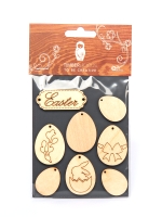 Набор заготовок для декорирования Easter 5 фанера Timberlicious 10х14 см
