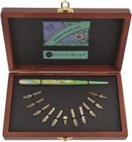 Набор для каллиграфии Manuscript Round Hand Set из перьев и держателя в шкатулке