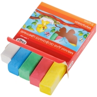 Мелки асфальтовые цветные Гамма "Мультики" 5 цветов картонная коробка