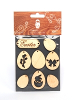 Набор заготовок для декорирования Easter 6 фанера Timberlicious 10х14 см