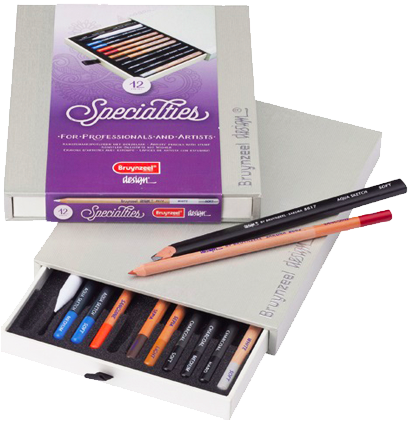 Набор карандашей для графики Bruynzeel Design Specialities 12 штук в подарочной упаковке