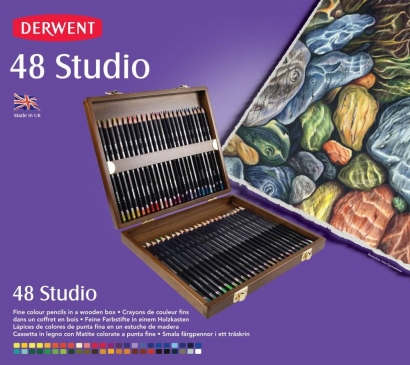 Набор цветных карандашей Studio 48 цветов в деревянной упаковке