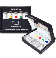 Набор масляных красок Малевичъ Пейзаж 5 цветов для рисования в тубах по 40 мл