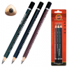 Набор ультрамягких толстых карандашей для скетчинга Koh-i-noor Hardtmuth трехгранных купить в художественном магазине для рисования Альберт Мольберт с доставкой по РФ и СНГ