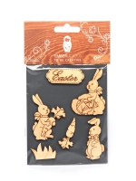 Набор заготовок для декорирования Easter 9 фанера Timberlicious 10х14 см