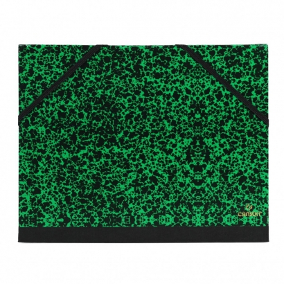 Папка для бумаги формата А1 (ватман) Canson Carton a Dessin Studio зеленая с резинками