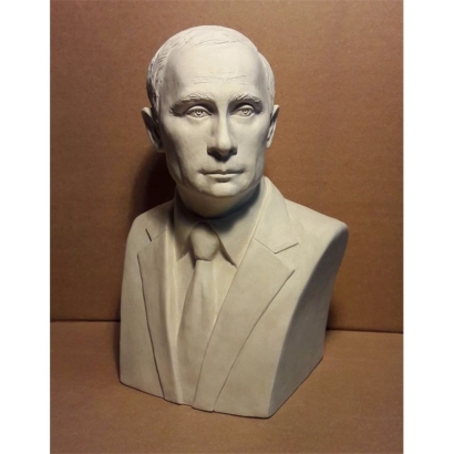 Бюст Путина В.В. гипсовый студийный (автор Марьяновская О.В.)