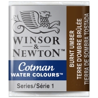 Акварель художественная Winsor Newton "Cotman" малая кювета жженая умбра 3 шт