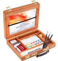 Набор акварельных красок Winsor&Newton Professional Bamboo Box в кюветах 12 цветов