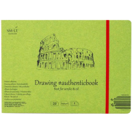Скетчбук SMLT Authentic Book для акрила и масла 24x18 см / 8 листов / 290 гм