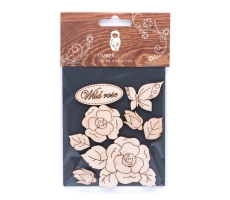 Набор заготовок для декорирования Flowers 11 фанера Timberlicious 10х14 см