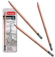 Набор чернографитных карандашей Bruynzeel Expression 6 штук в пенале