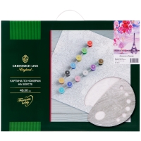 Картина по номерам Greenwich Line "Прогулка по Парижу", 40*50см, с акриловыми красками, холст