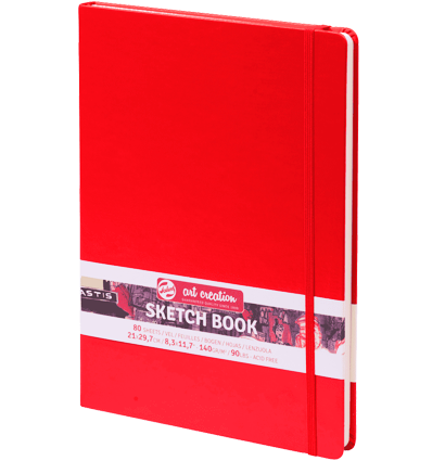 Скетчбук Art Creation Sketchbook Royal Talens красный А4 / 80 листов / 140 гм
