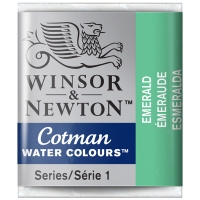 Акварель художественная Winsor Newton "Cotman" малая кювета изумрудный 3 шт