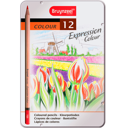 Набор цветных карандашей Bruynzeel Expression Colour 12 цветов в фирменном пенале