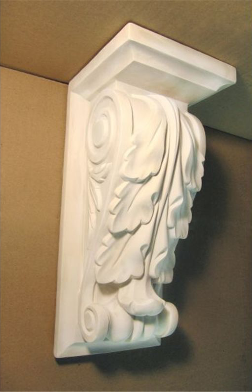 Полка из гипса. Полка из лепнины. Настенное кашпо из гипса. Консоль из полиуретана в интерьере. Полки из лепнины.