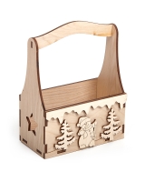 Корзинка декоративная заготовка для декорирования Зимняя сказка Timberlicious 15х8х20 см
