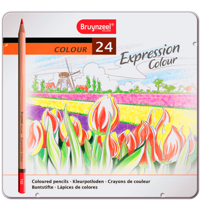 Набор цветных карандашей Bruynzeel Expression Colour 24 цвета в фирменном пенале