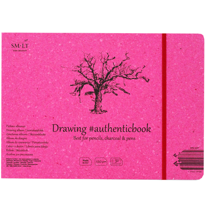 Скетчбук SMLT Drawing Authentic Book универсальный 24x18 см / 32 листа / 120 гм