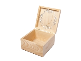 Шкатулка заготовка для декорирования вид 1 Timberlicious 15х15 см