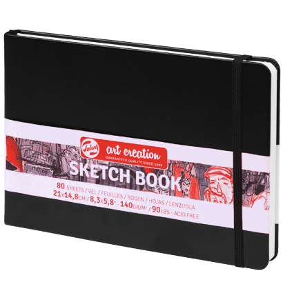 Скетчбук Art Creation Sketchbook Royal Talens горизонтальный чёрный А5 / 80 листов / 140 гм
