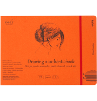 Скетчбук SMLT Mixed Media Authentic Book универсальный 24x18 см / 18 листов / 200 гм