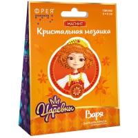 Аппликация-магнит из алмазной мозаики Фрея "Царевны. Варя", 8*9см